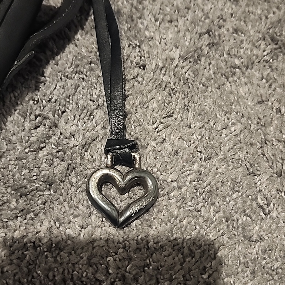 Brighton Black Crossbody Bag with Silver Decorative Accent - Picture 5 of 5